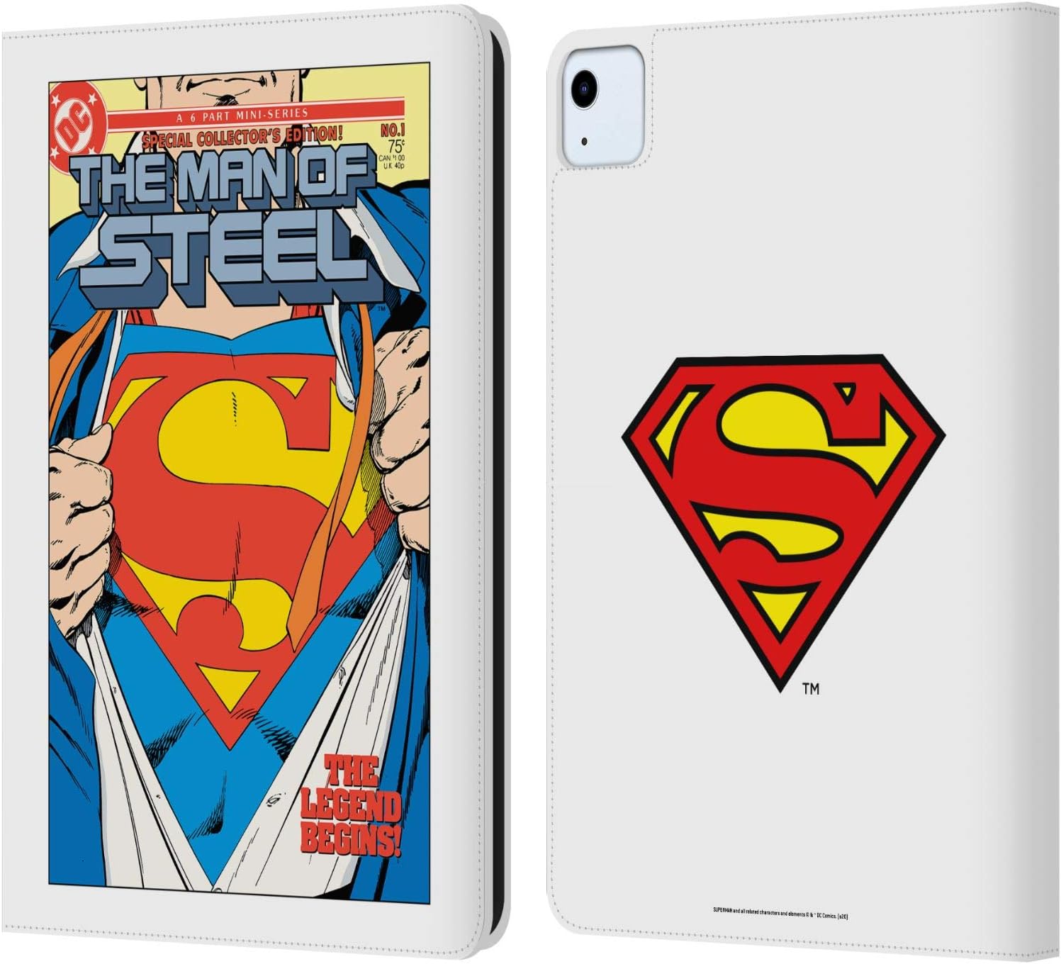 Superman DC Comics Leather Wallet Case for iPad Air 11 2020-2025