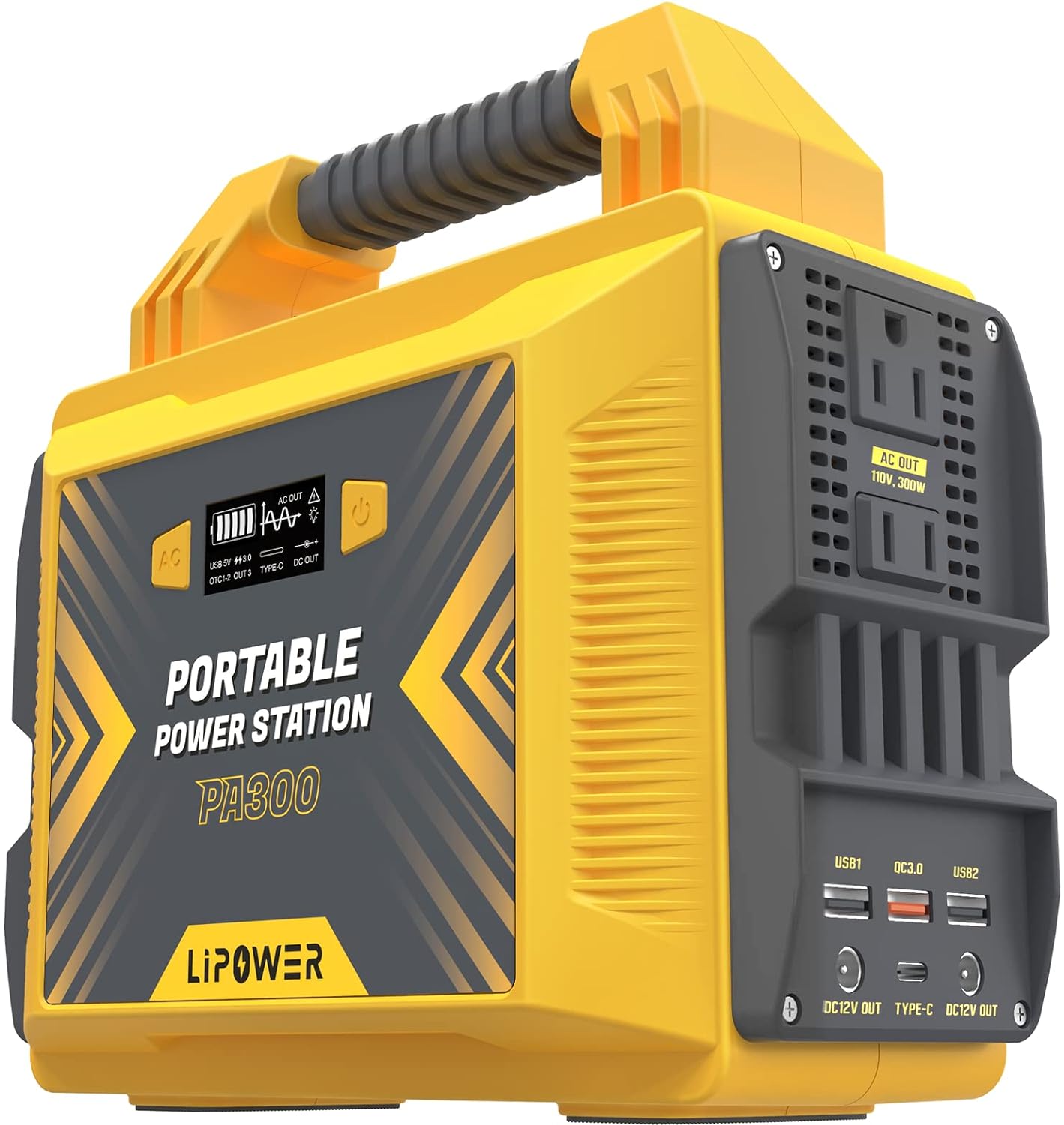 LIPOWER 300W Portable Power: 25 Phone Recharges, 4 Nights CPAP