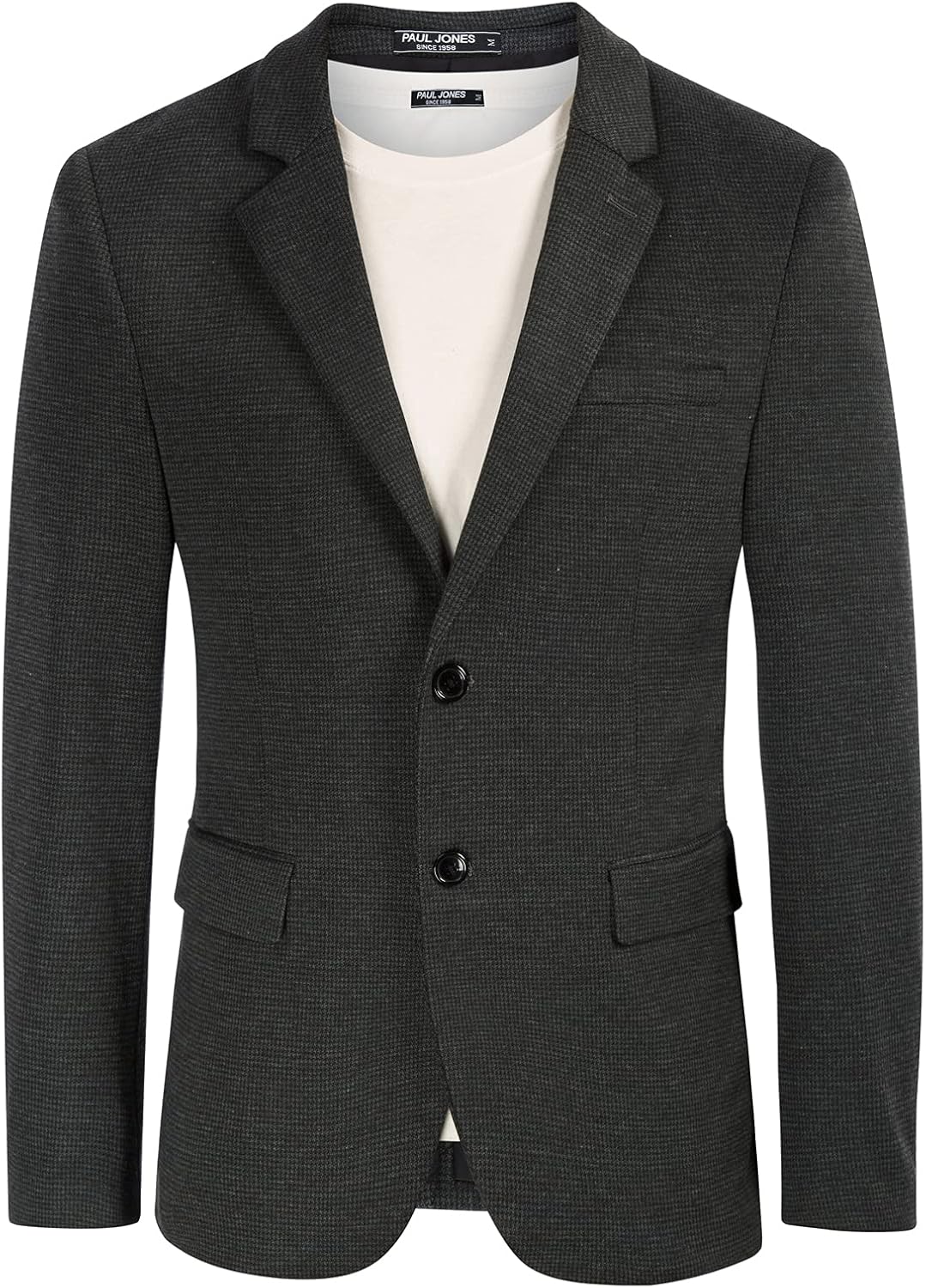 Lightweight Casual Herringbone Blazer Jacket for Men