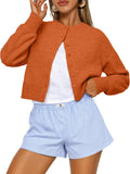 Trendy Queen Cropped Cardigan Sweater for Women (Style PPFM)