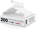 Utopia Home Plastic Hangers 200 Pack - Durable Space Saving