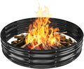 Metal Fire Pit Ring 5 FT Diameter - Spacious Durable Outdoor Fire Ring