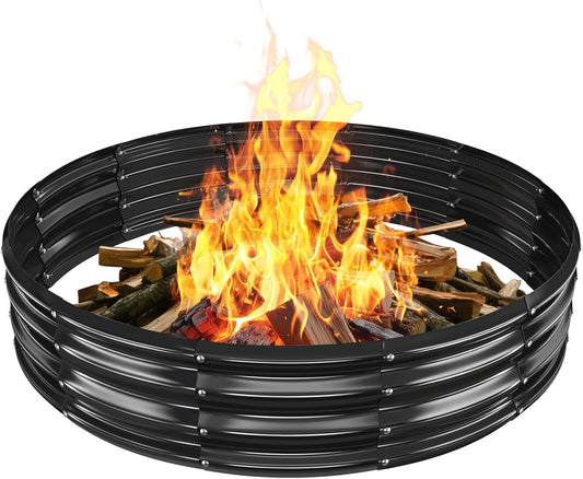 Metal Fire Pit Ring for Outdoor Gatherings - 5 FT Diameter