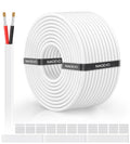 NAOVEO 18 Gauge Wire 2 Conductor Electrical Wire - Flexible, Low
