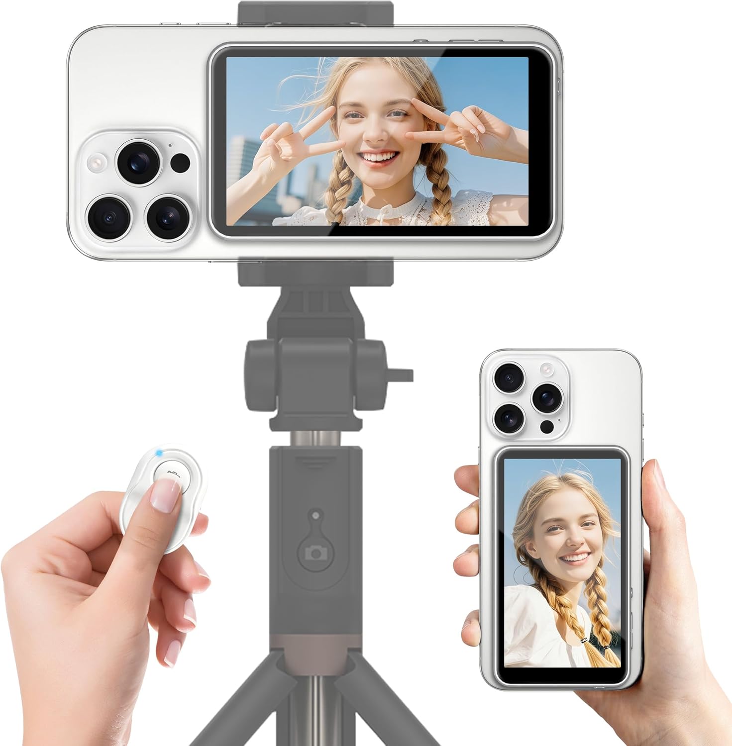 Vlog Selfie Monitor Screen for iPhone and Android Devices