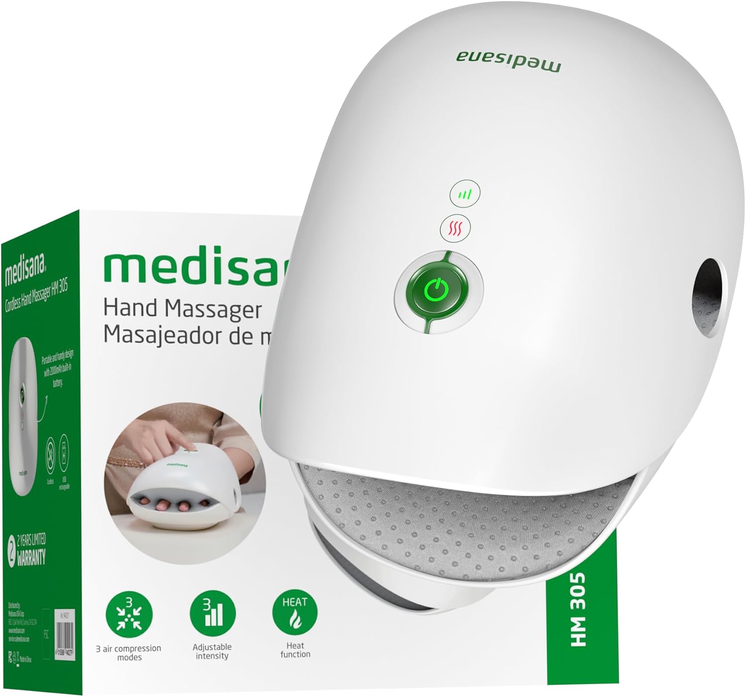 Hand Massager with Heat and Compression for Pain Relief