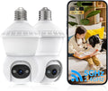 Light Bulb Security Camera 2K WiFi Dual Band - Color Night Vision