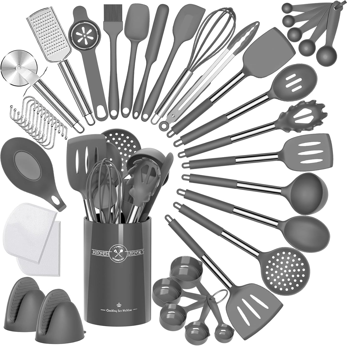 Umite Chef Silicone Kitchen Utensil Set - 43 pcs Cooking Tools