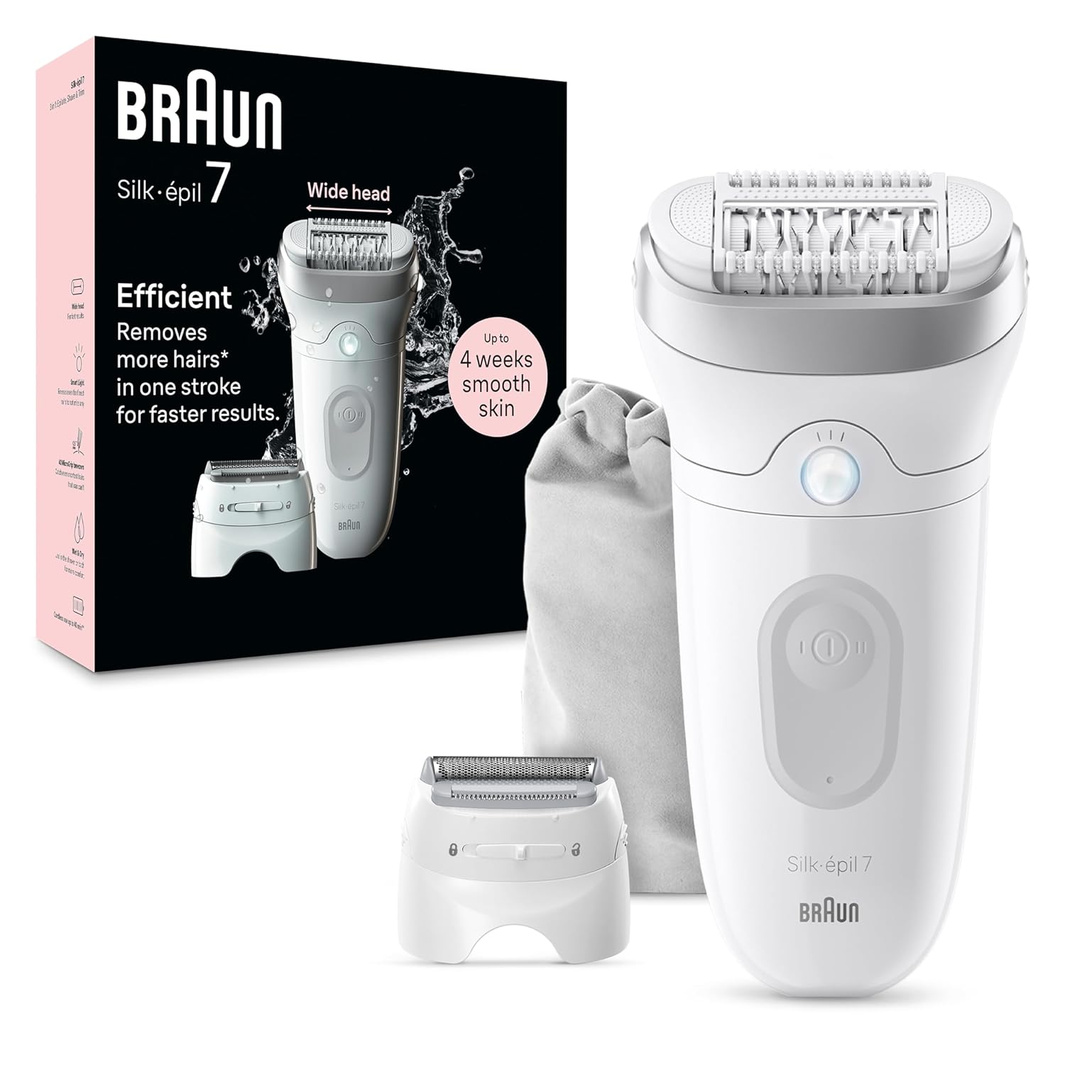 Braun Epilator Silk-epil 7 for Effortless Hair Removal at Home