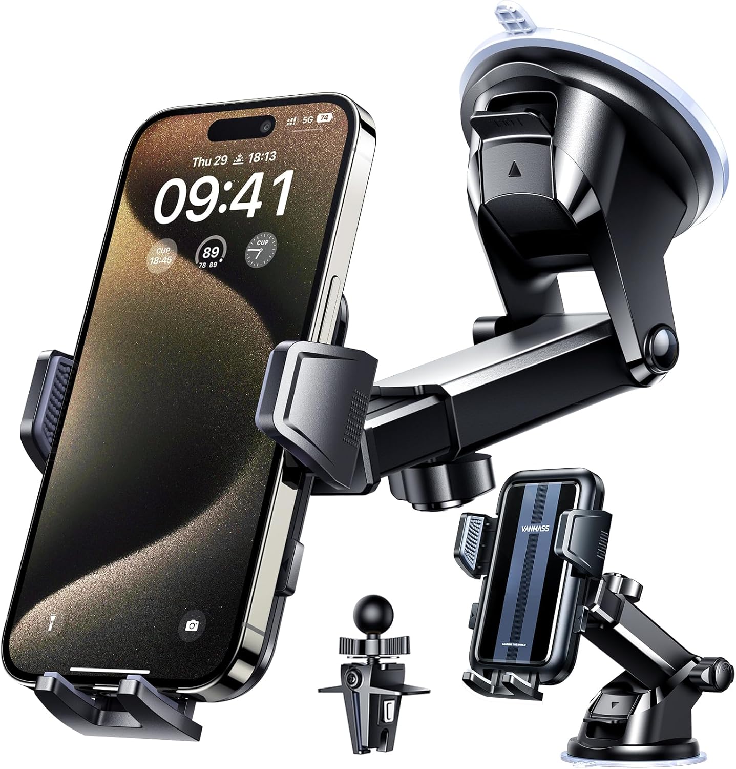 VANMASS 2025 Upgraded Car Phone Mount with Strongest Suction