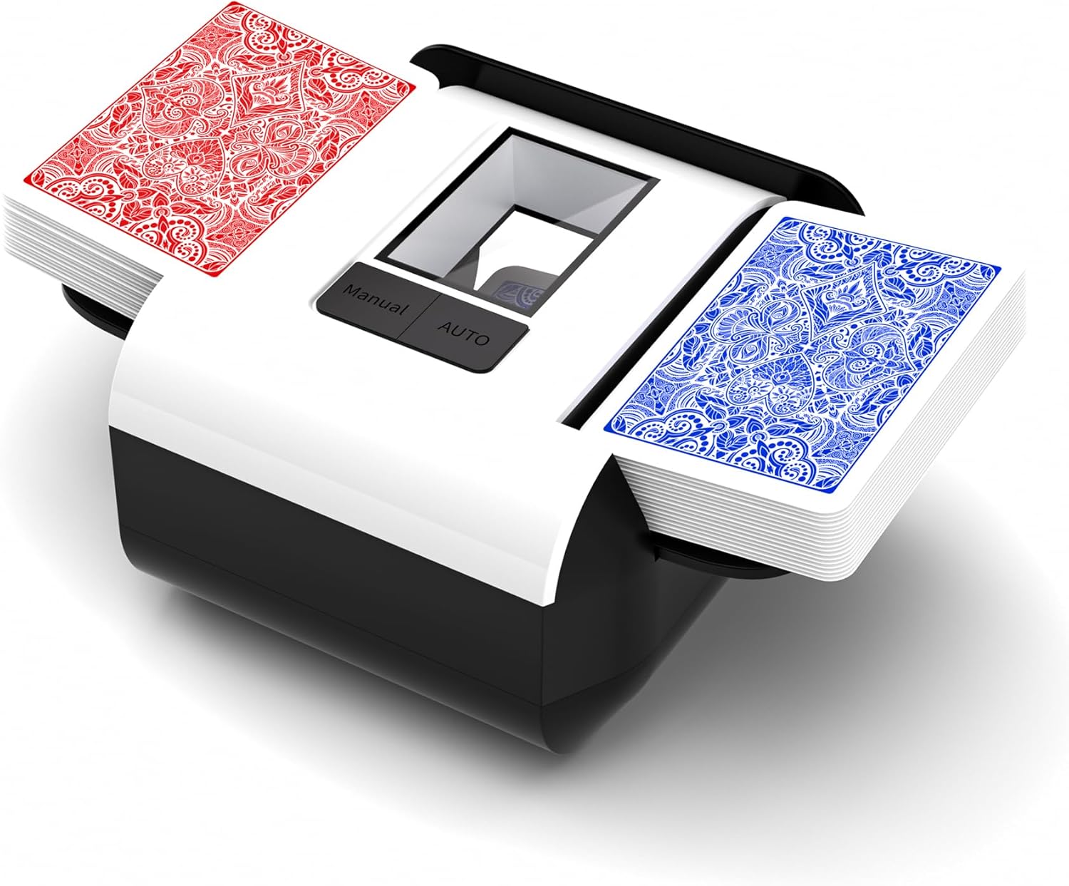 Automatic Card Shuffler Machine for 12 Decks - Low Noise & Portable