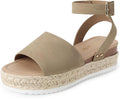 Women's Platform Espadrilles Wedge Sandals - Ankle Strap Comfort