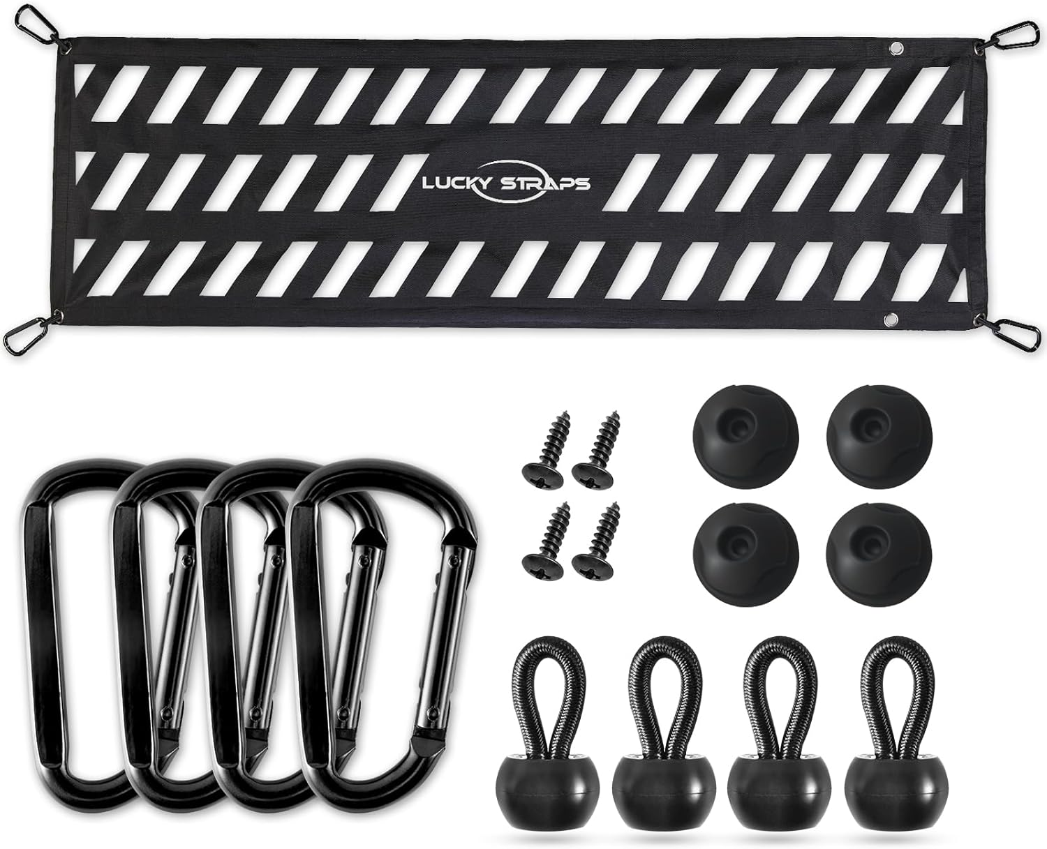 Lucky Straps Tailgate Net for Pickup Trucks - Heavy Duty Cargo
