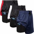 Mens 3 Pack 2-in-1 Athletic Running Shorts 7in Inseam - Compression