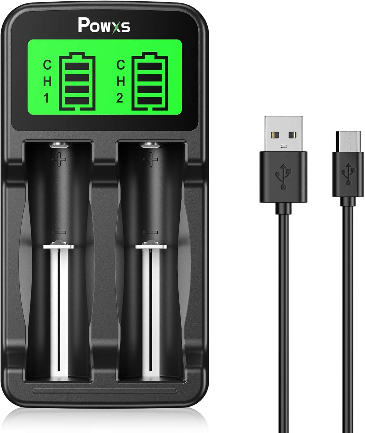 Fast Charge 18650 Battery Charger by POWXS