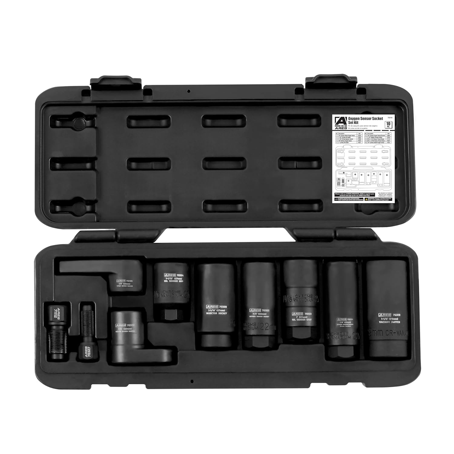 ARES 70318 10-Piece Oxygen Sensor Kit for Efficient Repairs