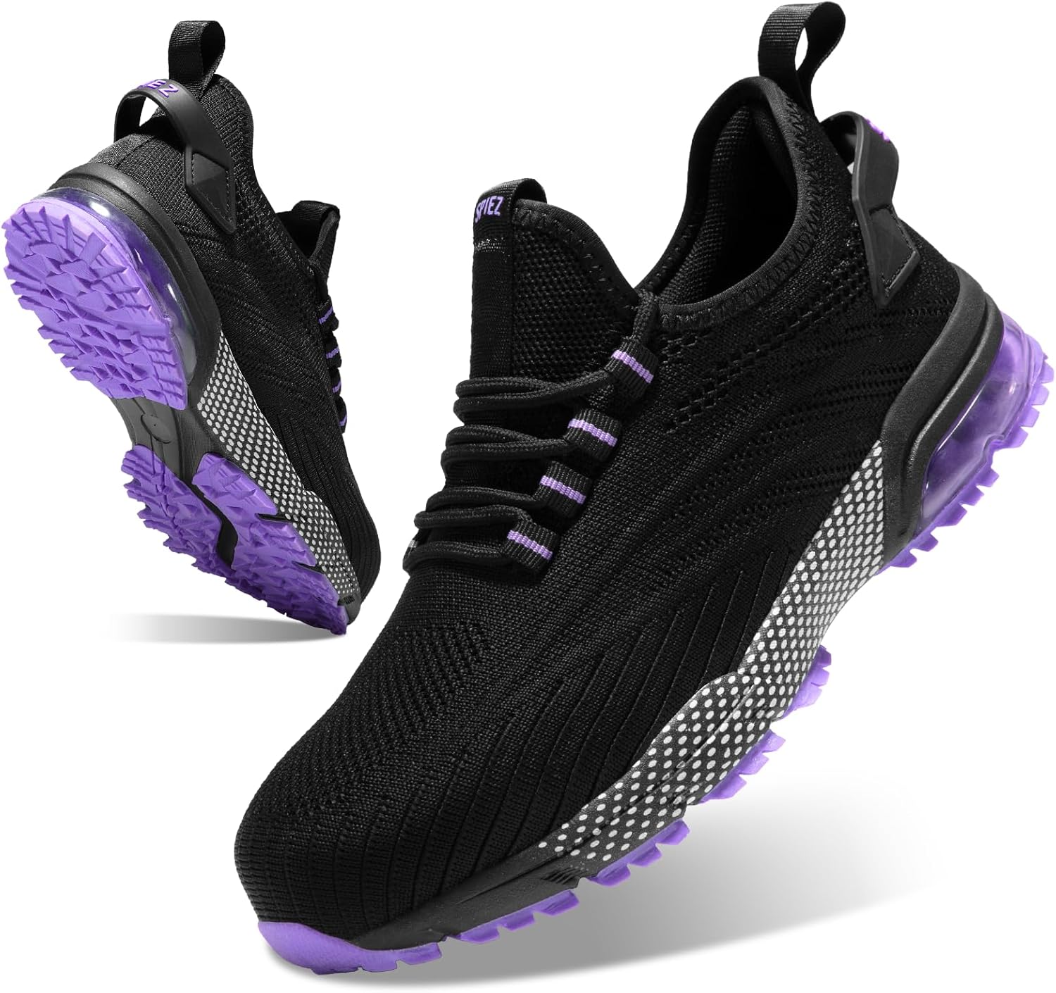 SPIEZ Lightweight Non Slip Safety Shoes for Women in Pink/Purple