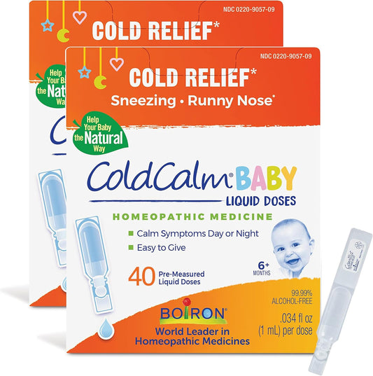 Boiron ColdCalm Baby Drops for Cold Symptoms Relief - Pack of 2