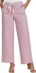 luvamia Wide Leg Jeans High Waisted Pull On Elastic Waist