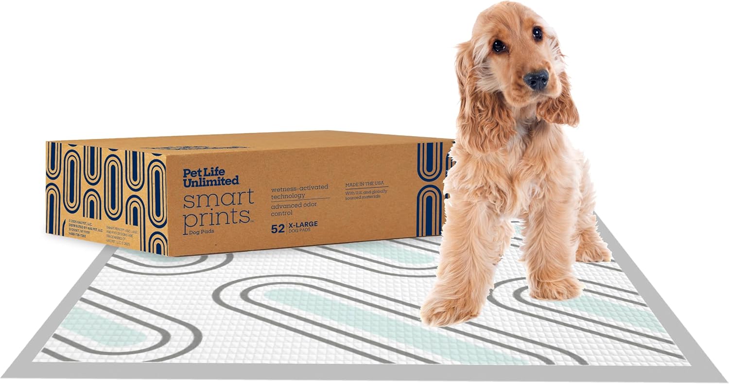 Smart Prints Extra Large Puppy Pads with Magnolia Blossom Scent