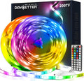 DAYBETTER Led Strip Lights 200ft RGB - Long Run Color Kit