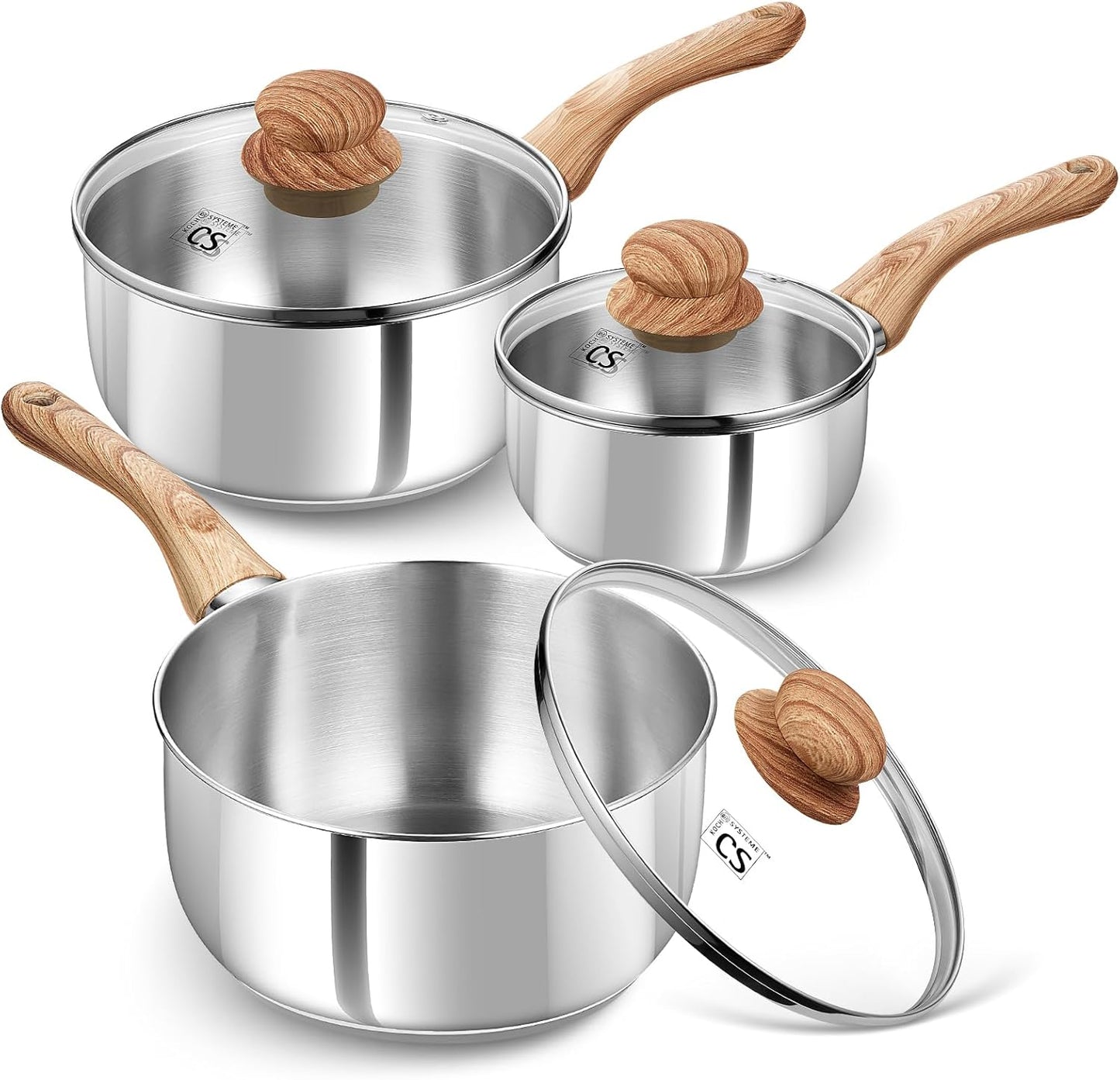 KOCH SYSTEME CS Stainless Steel Saucepan Set for Every Kitchen