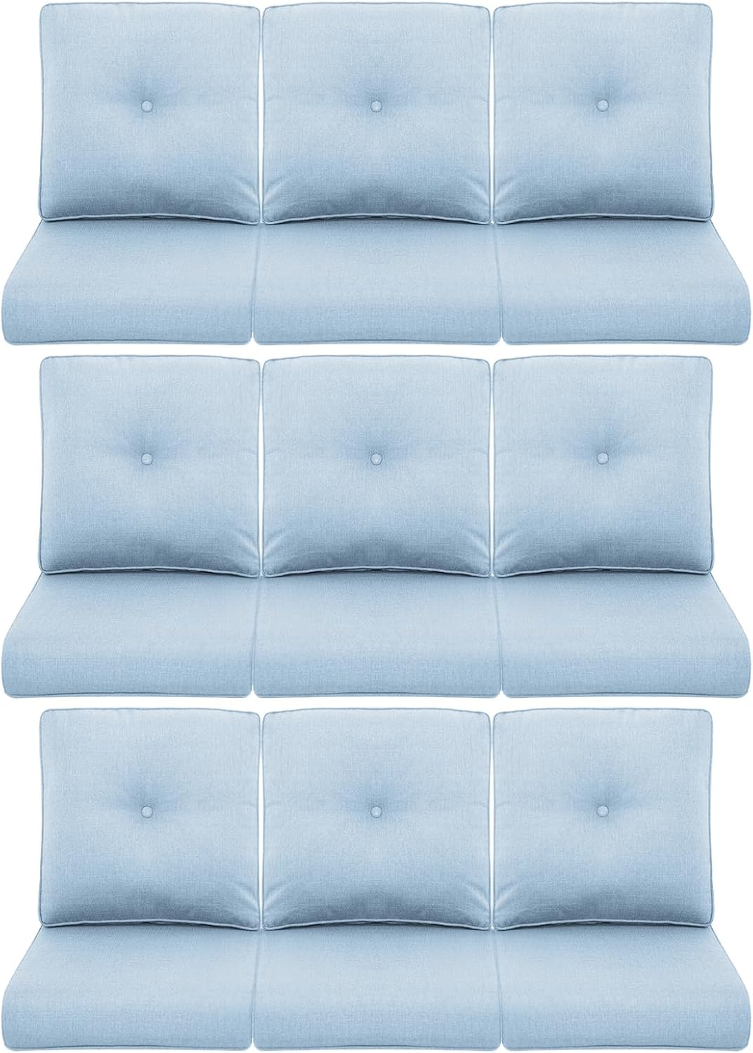 9-Piece Outdoor Patio Cushion Set for Comfort and Style