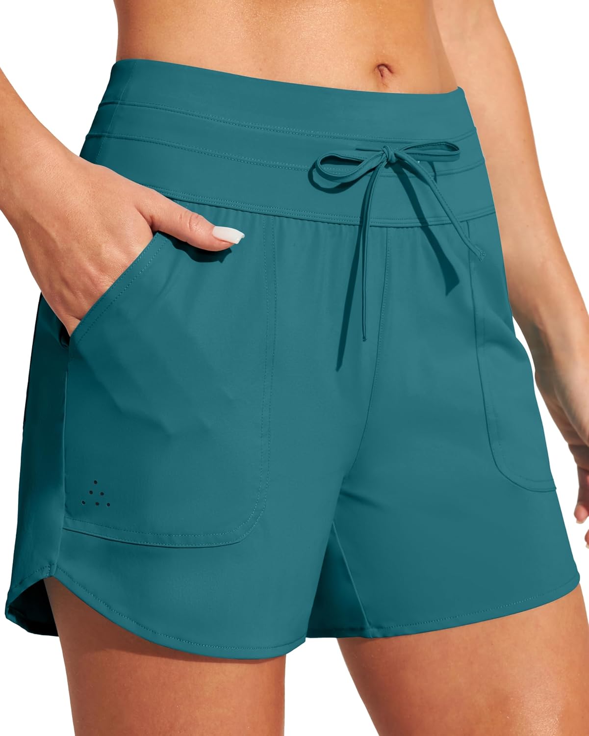 IUGA Womens 5in Swim Board Shorts for Beach Fun and Style