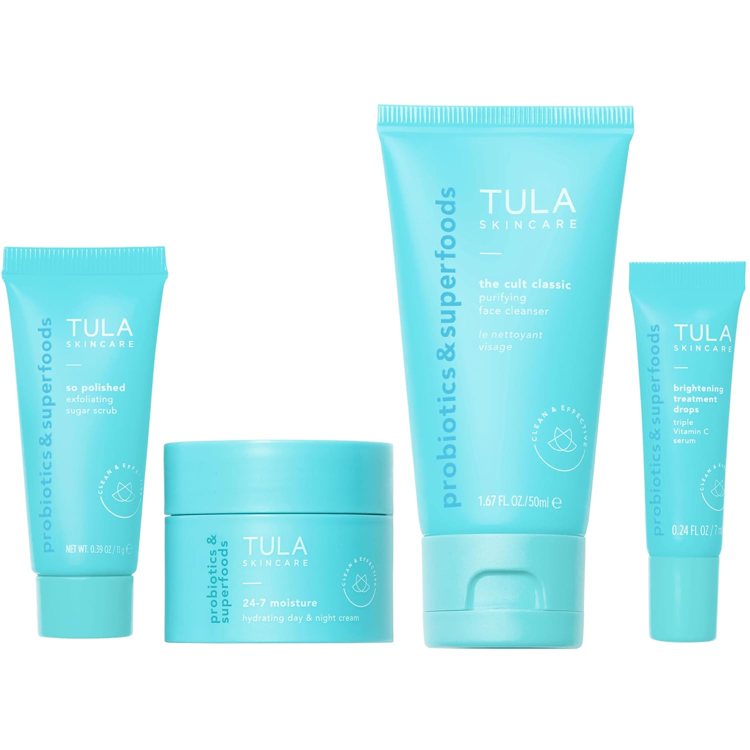 TULA Skin Care Best Sellers Mini Holiday Kit for Radiant Skin