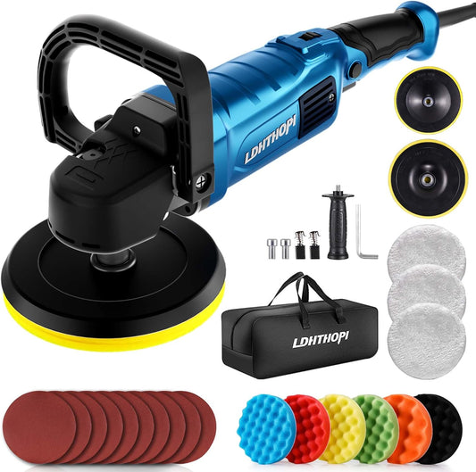 1800W 6 inch Rotary Buffer Polisher for Cars and Furniture