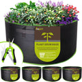 100 Gallon Fabric Grow Bags 4-Pack - Durable Garden Grow Bags
