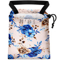 Car Trash Bag Hanging Back of Seat Waterproof Drawstring - Blue Rose