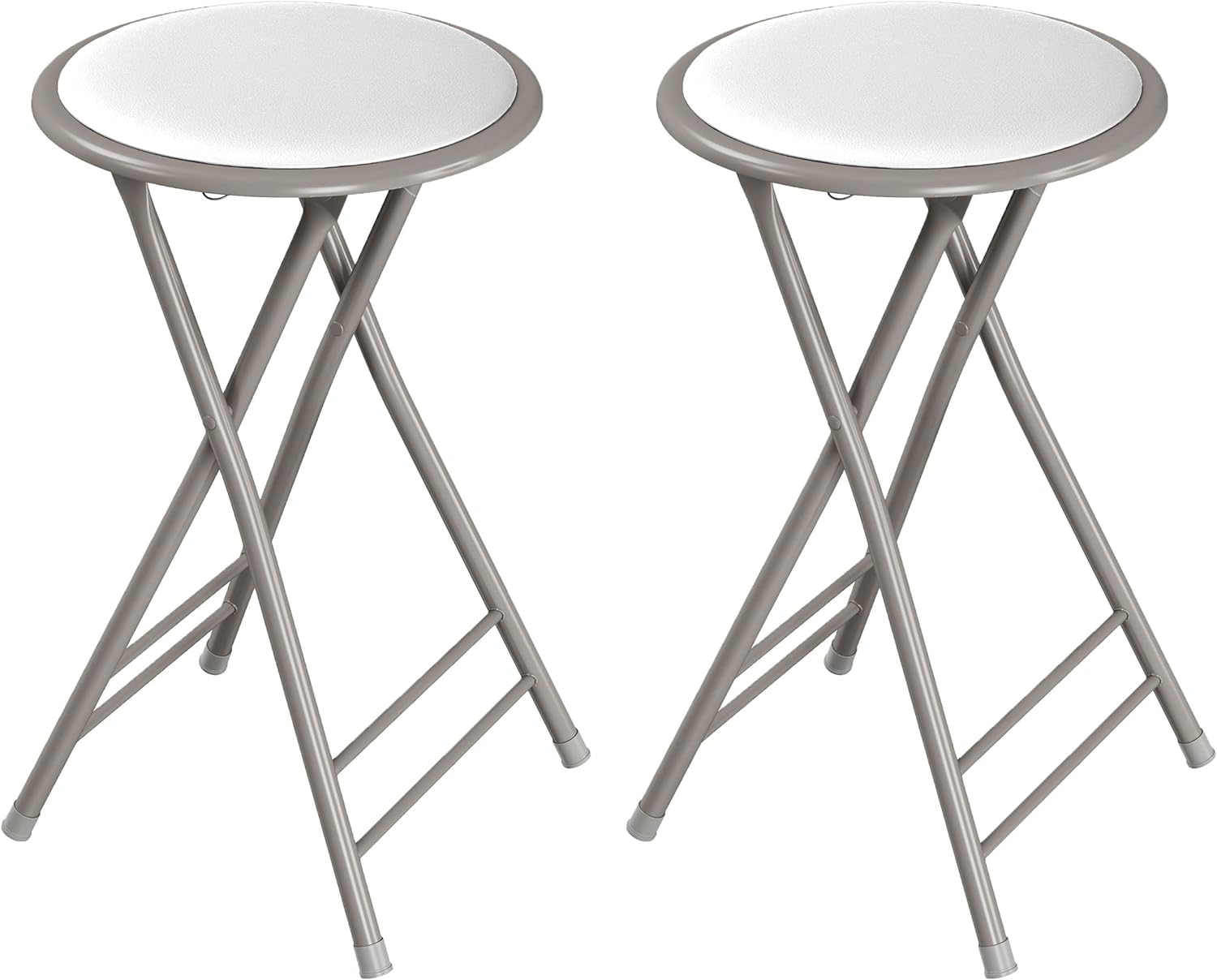 Set of 2 Backless Folding Bar Stools for Kitchen or Game Room