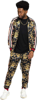 Men's Velour Velvet Tracksuit Set - Stylish Casual, Gym & Lounge