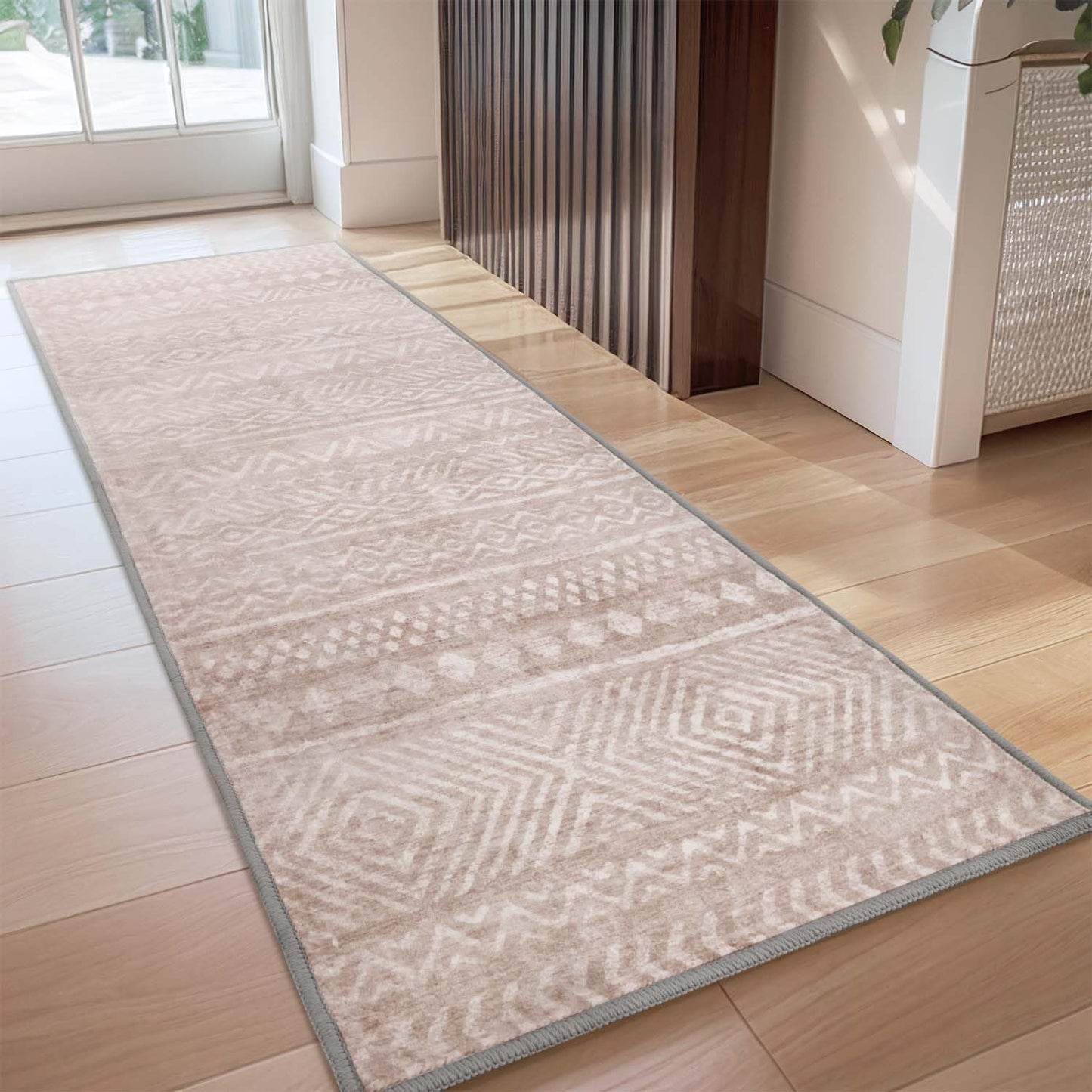 Boho 2x6 ft Runner Rugs for Hallway Non Slip Durable Design