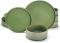 Ceramic Dinnerware Set 12-Piece Service for 4 - Ombre Reactive Glaze