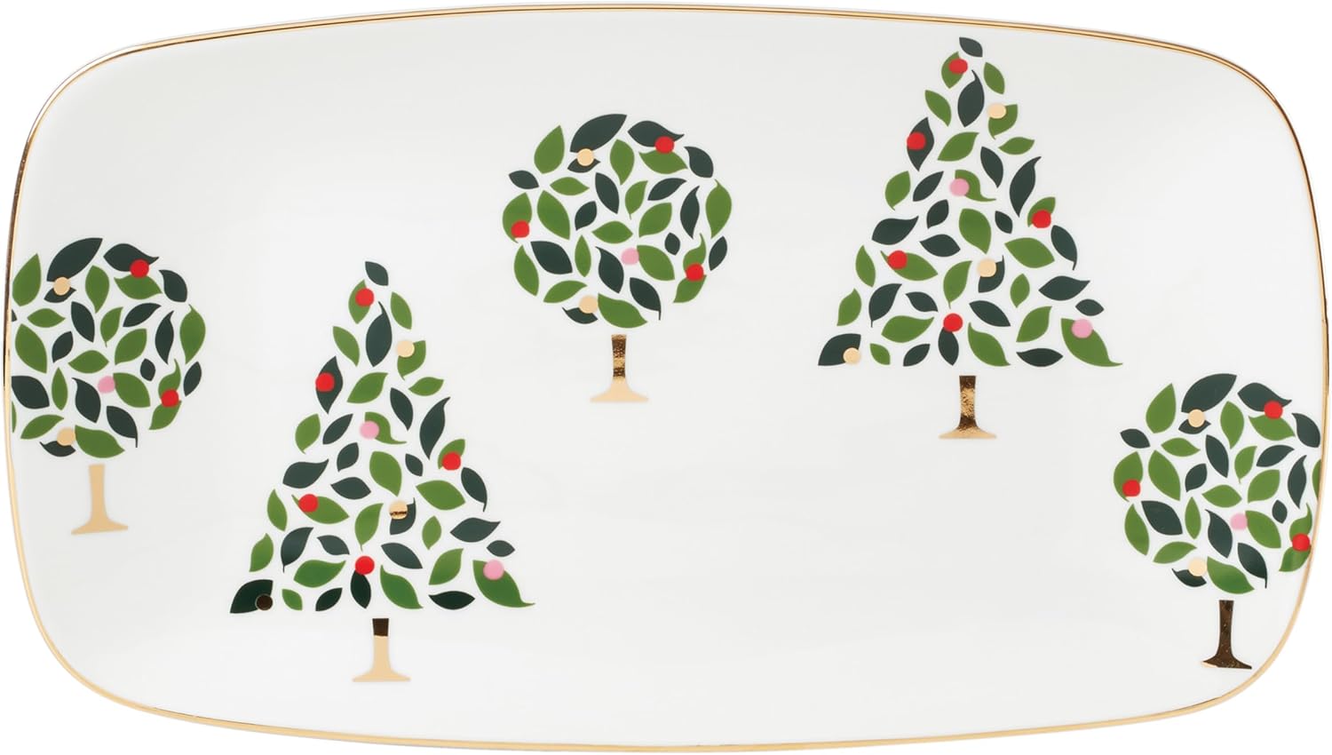 kate spade New York Evergreen Hors D'oeuvres Tray for Entertaining