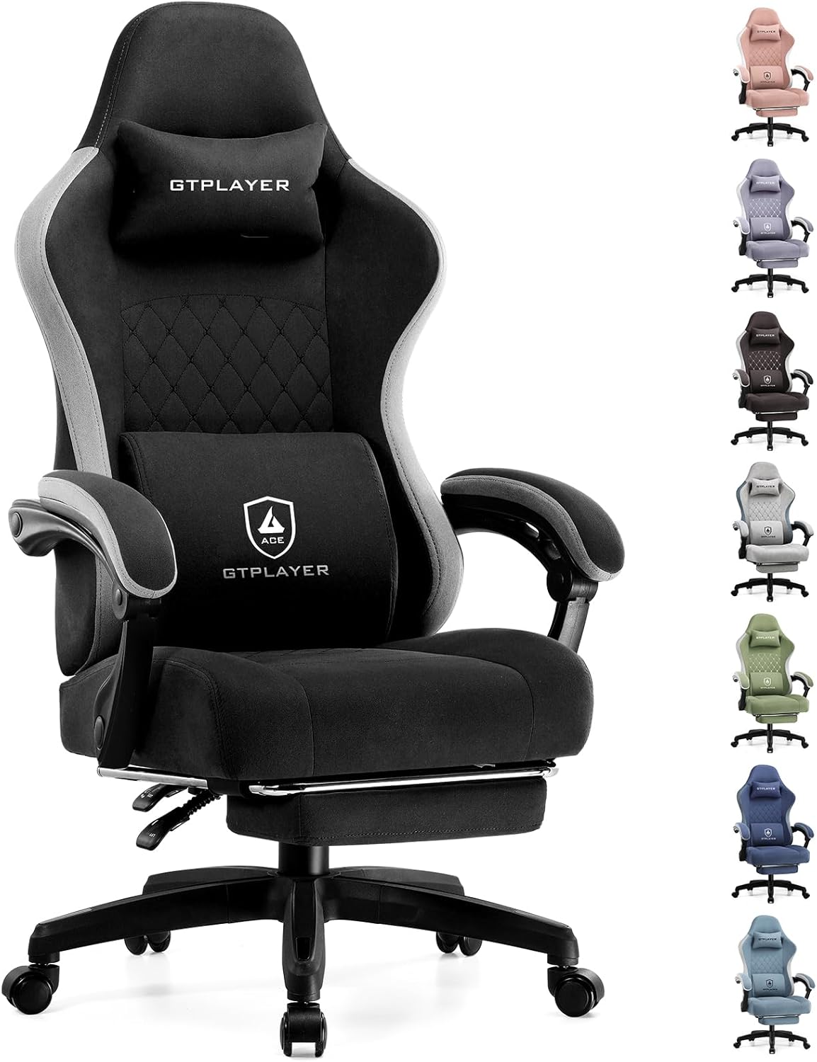 GTPLAYER High Back Gaming Chair with Footrest