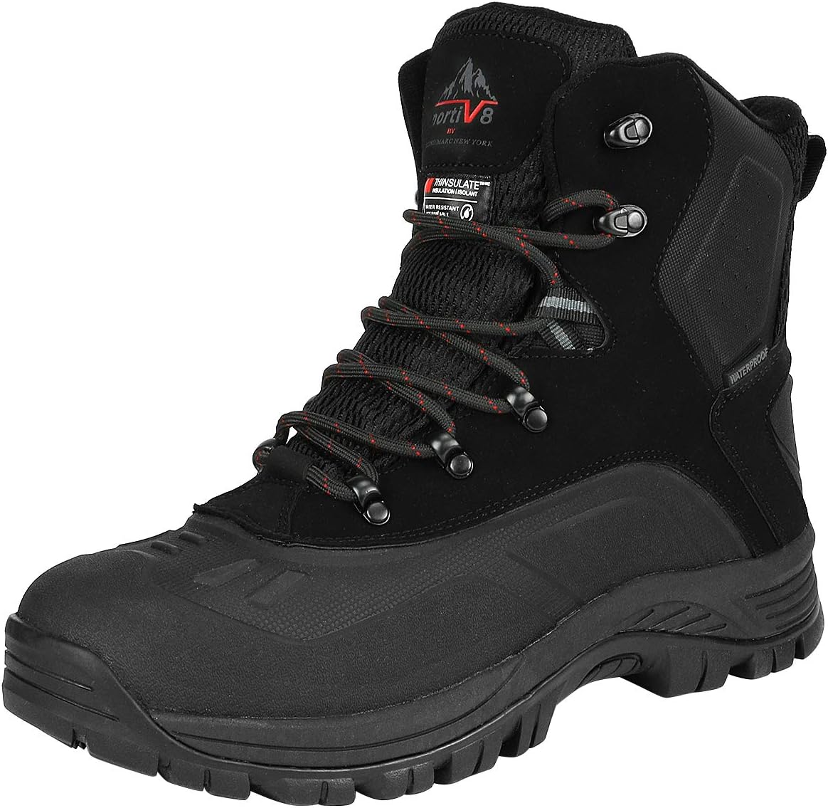 NORTIV 8 Men's Insulated Waterproof Construction Hiking Boots