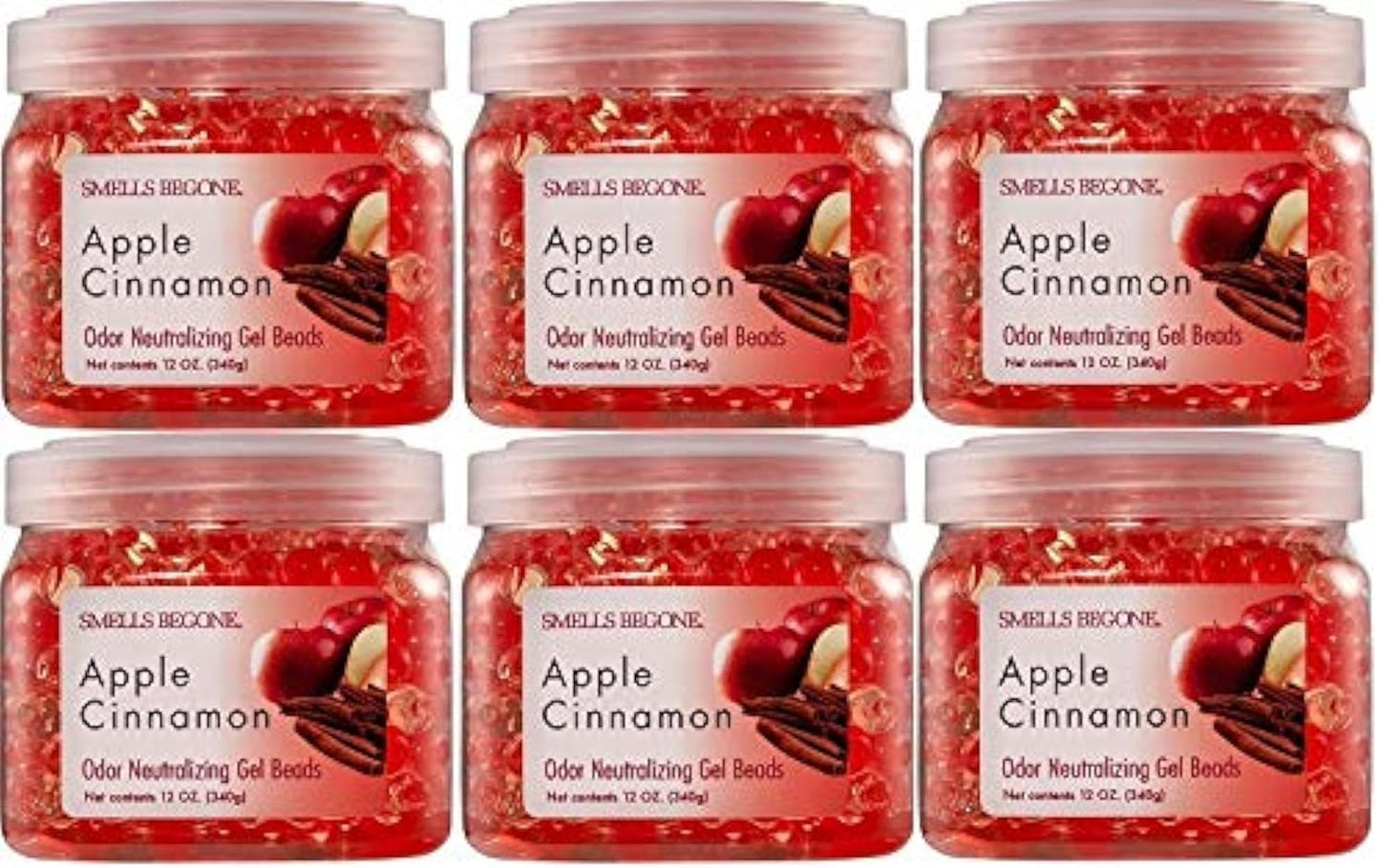 Odor Eliminator Gel Beads - 12 oz Pack of 6 for Fresh Air