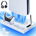 PS5 Stand with Cooling Fan & Controller Charger - All-in-One Docking