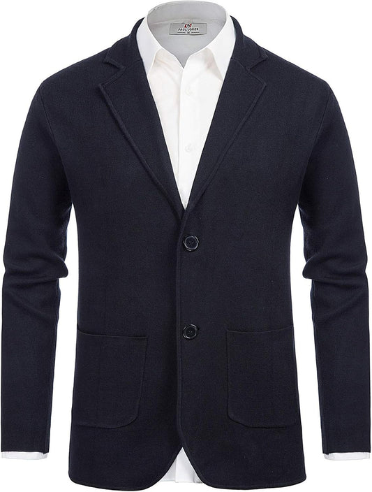 PJ PAUL JONES Men's Cardigan Sweater Blazer for Stylish Comfort