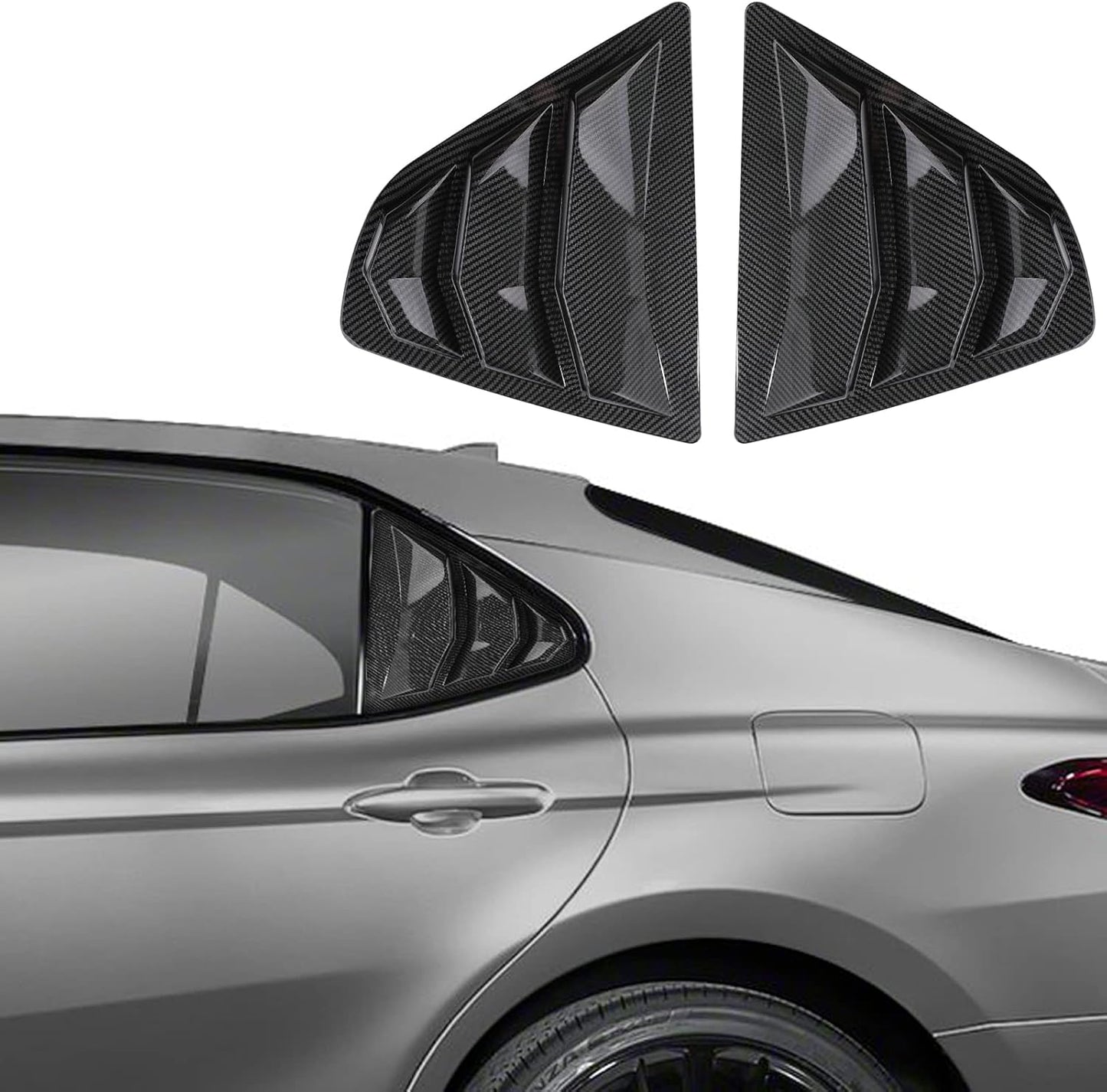CKE Rear Side Window Louvers for Toyota Camry 2018-2024