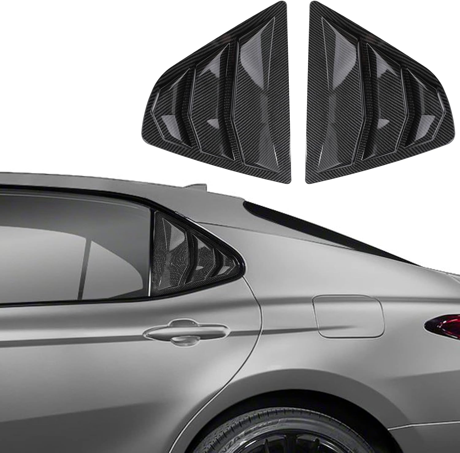 CKE Rear Side Window Louvers for Toyota Camry 2018-2024