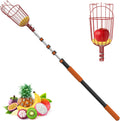 20FT Reach Fruit Picker Pole with Basket Telescoping - Precision Hand