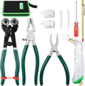 10Pcs Heavy Duty Glass Cutters Tools Kit - Wheeled Nippers & Pliers