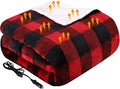 Heated Car Blanket with 3 Levels - 12V Heated Travel Blanket