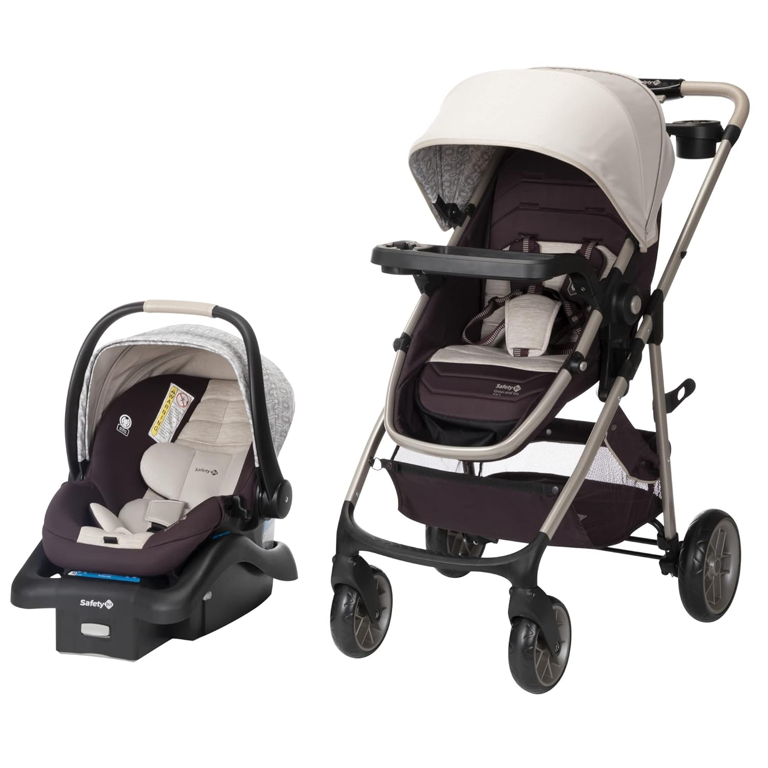 Safety 1st Deluxe Grow and Go Travel System for Easy Strolling