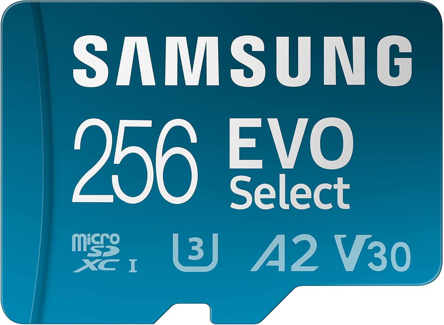SAMSUNG EVO Select 256GB MicroSDXC - Ultra-Fast Storage Boost