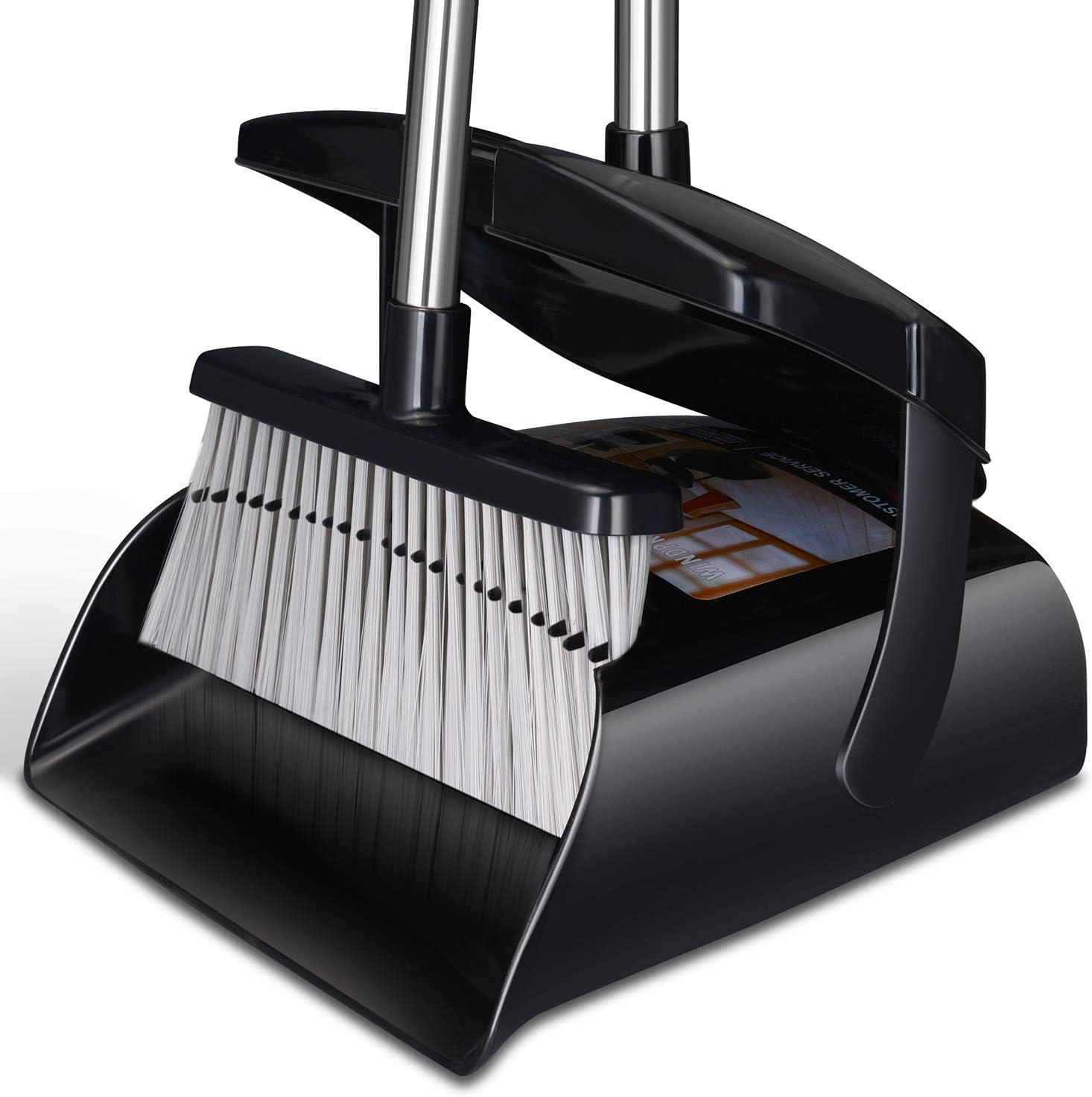 Beimu Upright Dustpan & Broom Set - Clean with Ease!